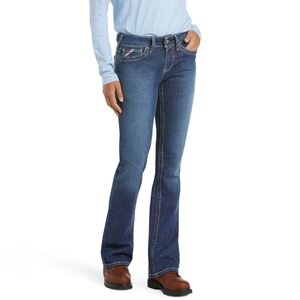 Ariat Women's Denim 33R Mid Rise Flame Resistant Boot Cut Jean